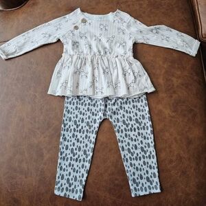 Mud Pie baby girl 2pc outfit